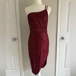 Red Sequin Dress